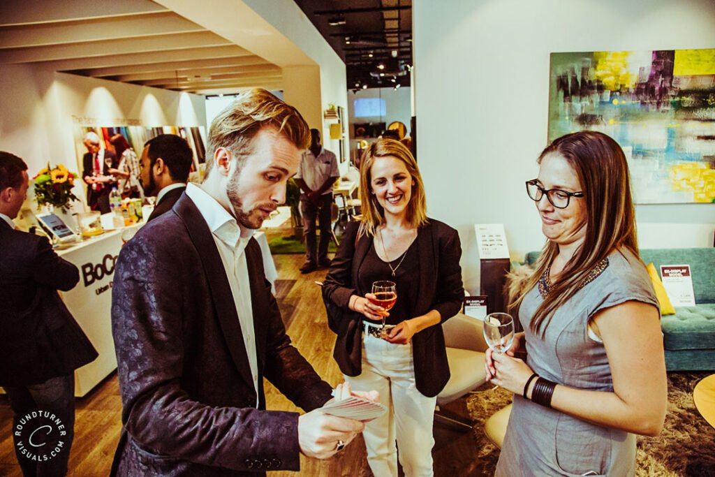 corporate-gallery-wide-04 Chris Dodd entertaining employees of BoConcept at their summer open day