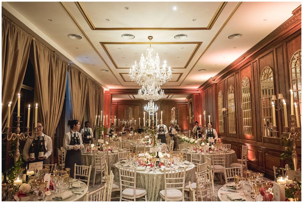 Wedding banquet room at Hedsor House