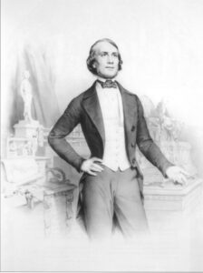 Famous Magicians - Illustration of Jean Eugène Robert-Houdin, the 19th-century magician who modernised stage magic.