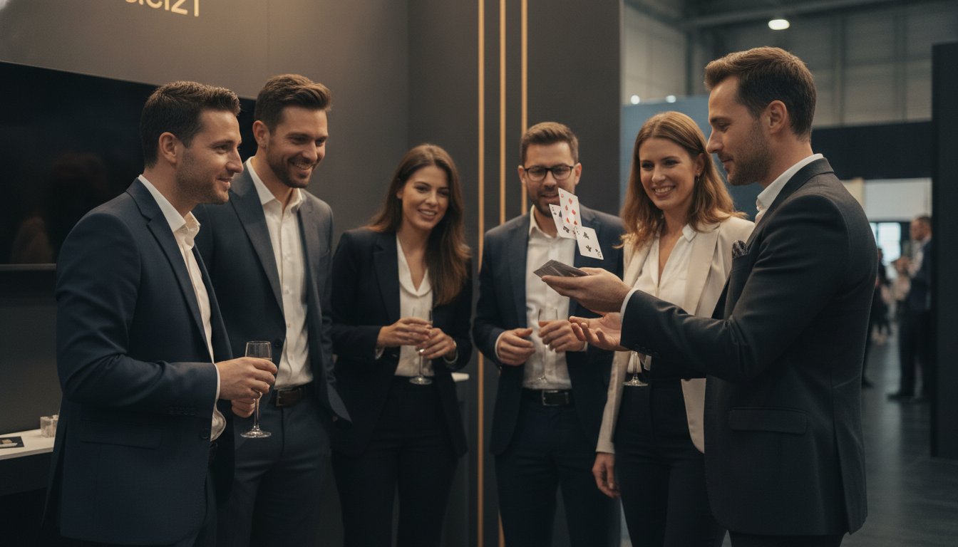 Trade Show Magician: Elevating Brand Presence with Sophisticated Engagement