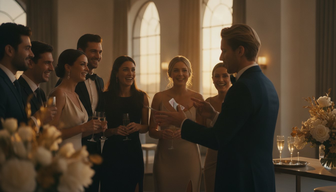 The Art of the Drinks Reception: Why a Magician is the Ultimate Ice-breaker